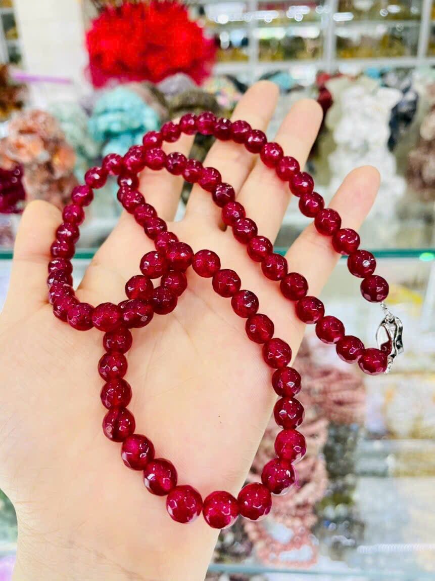 Bộ vòng ruby cắt giác bao xinh