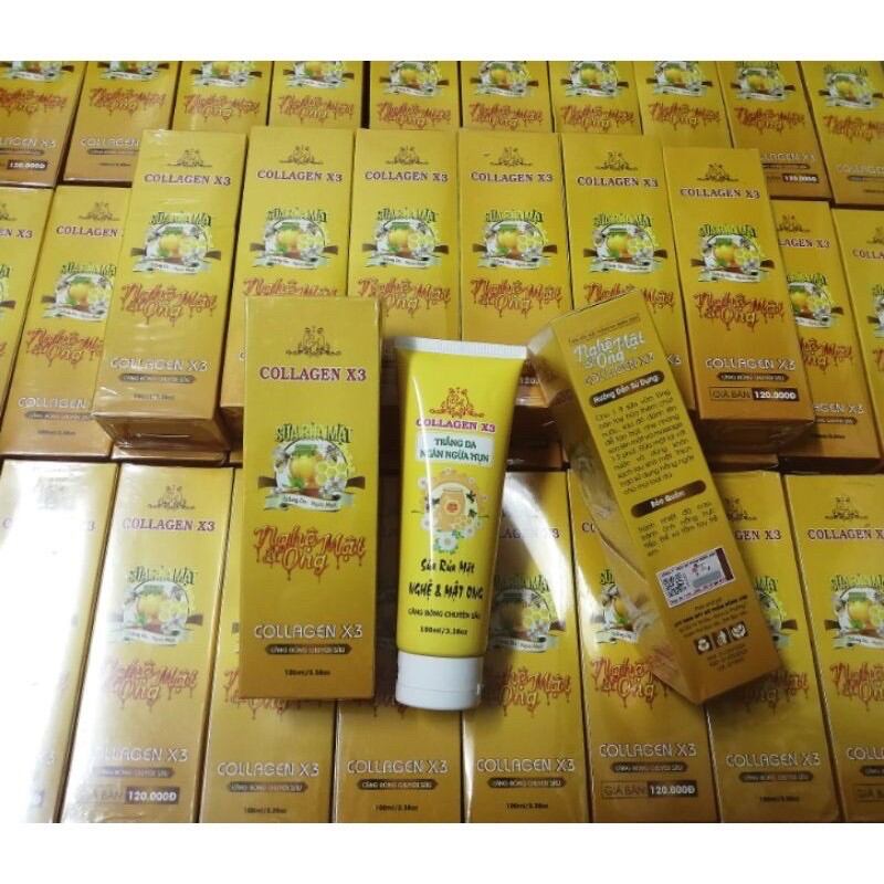 Sửa Rửa Mặt Nghệ Mật Ong Collagen x3