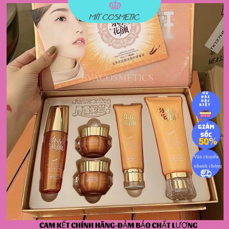 (Mẫu Vip) Bộ sản phẩm dưỡng da hoàng cung cam vip nâng cấp Bộ 5 trong 1