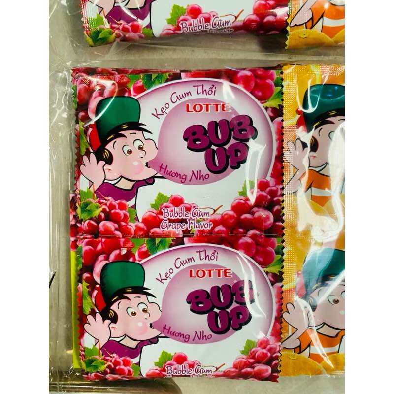 [HCM]Vỉ 24 pack kẹo Gum thổi BUB UP trái cây Lotte