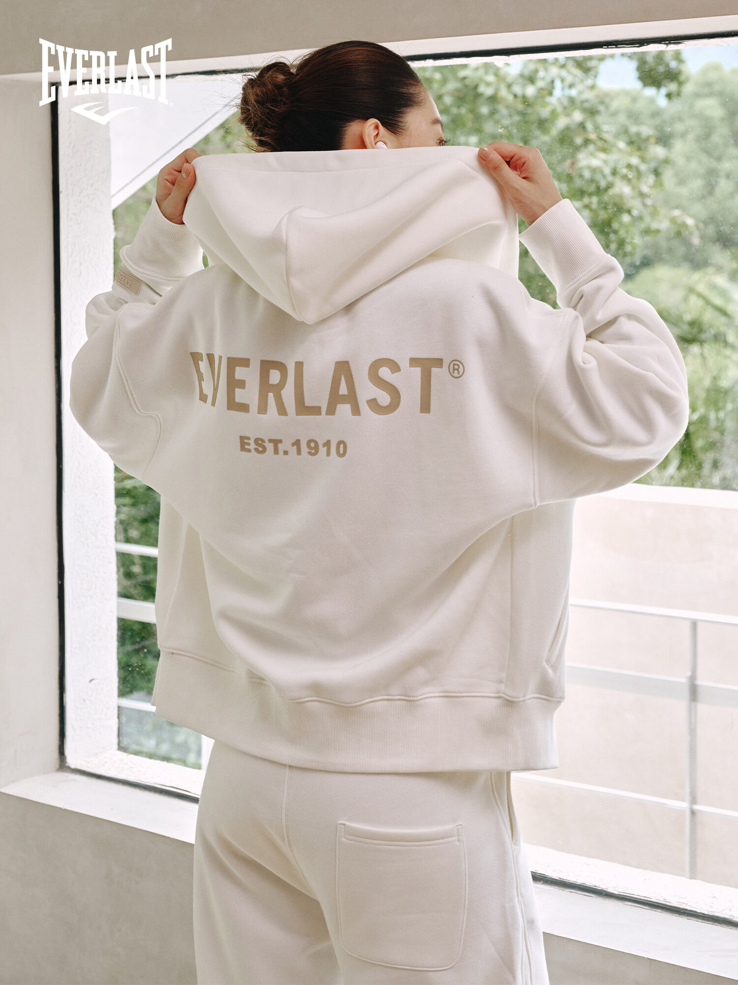 Everlast | American Retro Hooded Sweatshirt with Fleece Lining