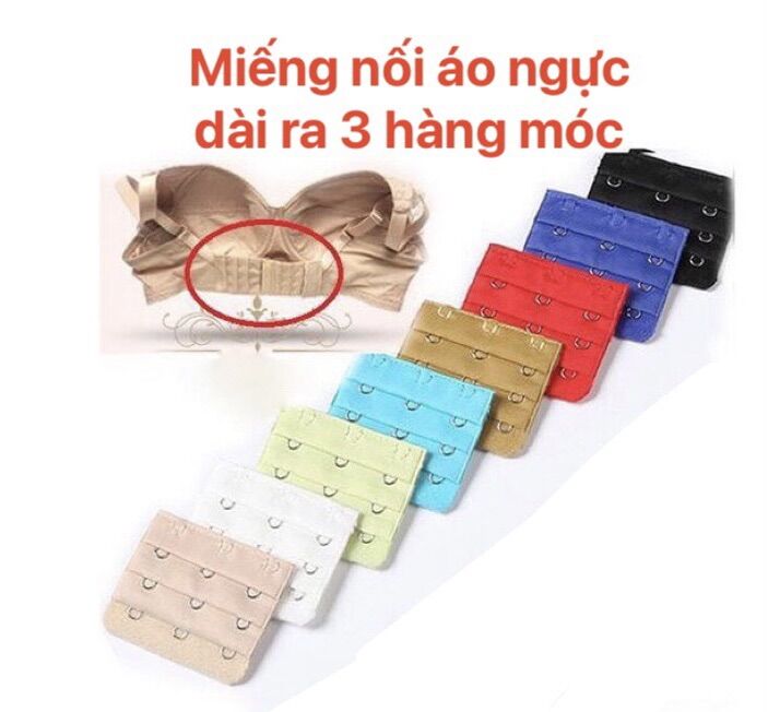 2 miếng nối thêm áo ngực 3 móc, bản 5,5cm.