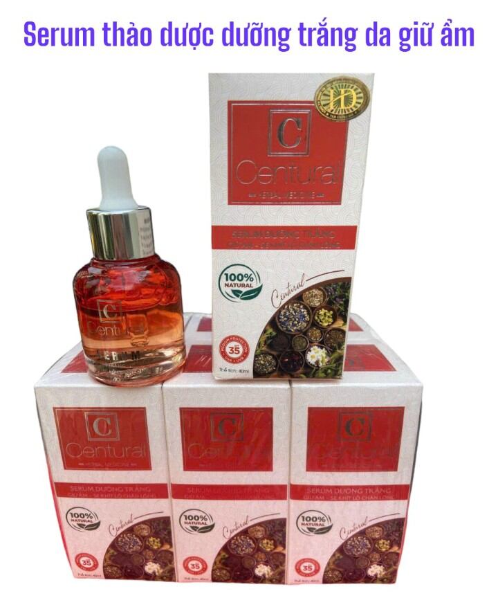 SERUM THẢO DƯỢC CENTURAL TRẮNG DA GIỮ ẨM SE KHÍT CHÂN LÔNG 40ML