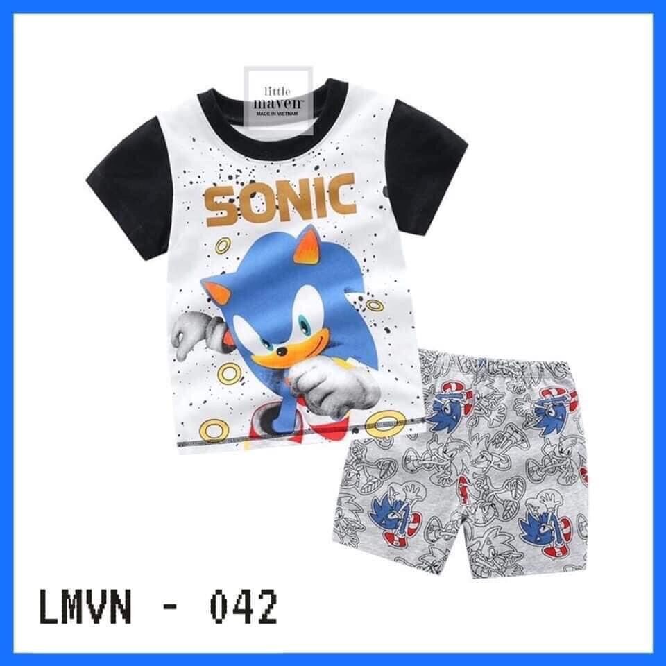 Bộ Little Maven bé trai: hình ảnh sắc nét, chất vải mềm mát, thích hợp mùa hè