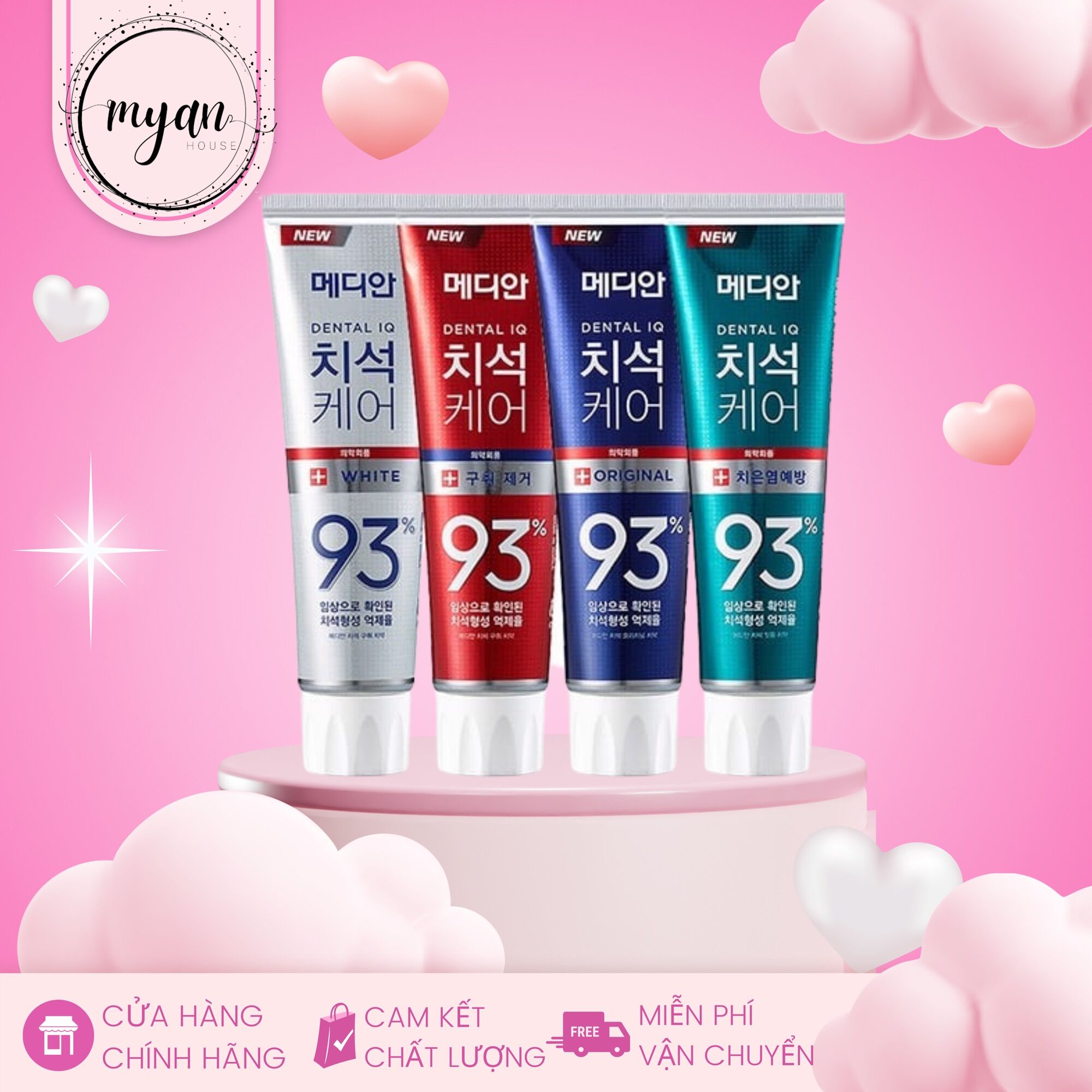 Kem đánh răng median 93% hàn quốc 120gr