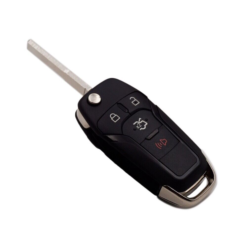 Vỏ chìa khoá độ gập xe Ford 4 nút ( 3 + 1 nút )