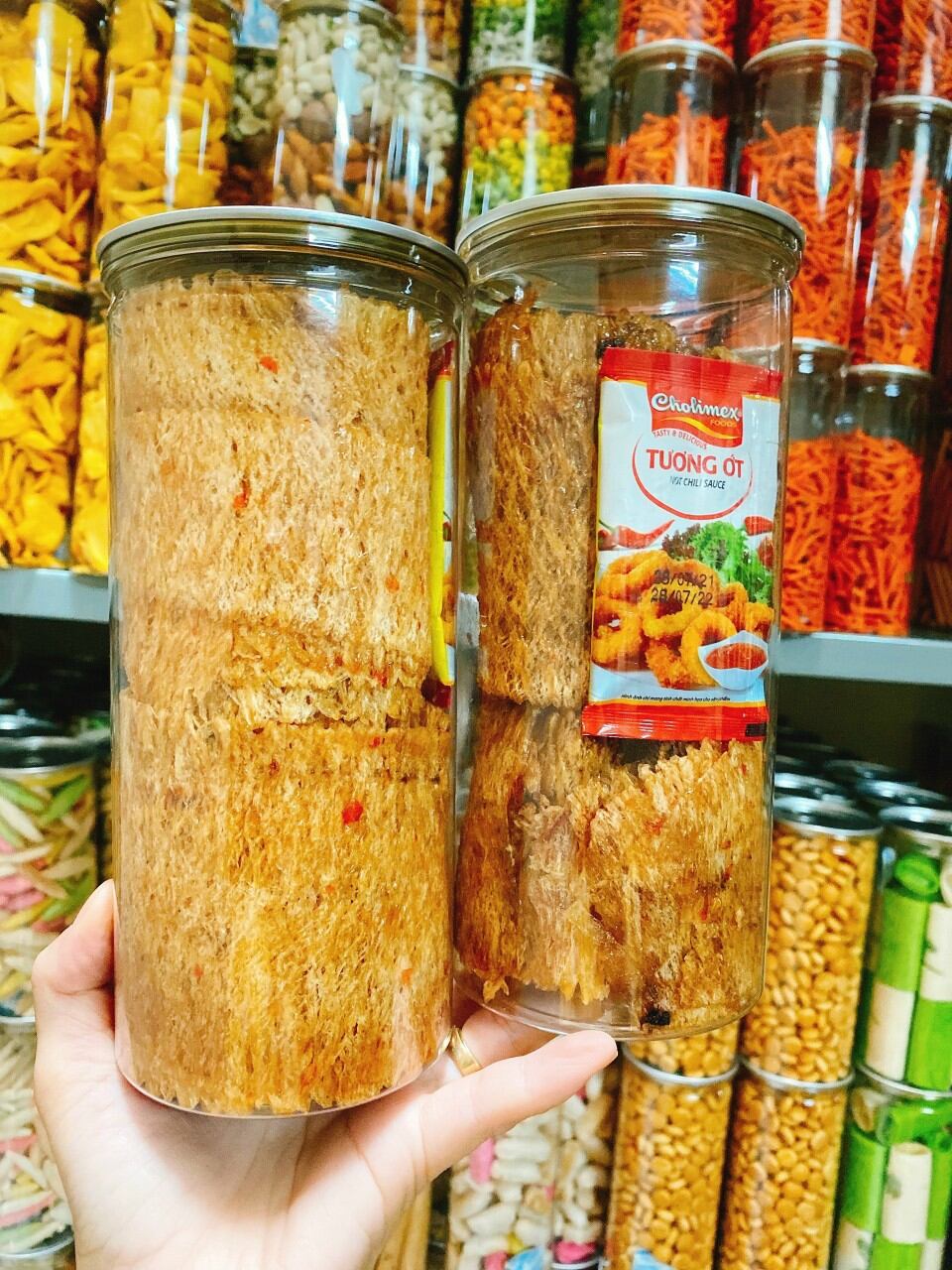 hũ pet - 200g mực cán tẩm vị