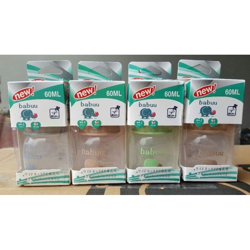 Bình sữa Babuu pp cổ hẹp 60ml cho bé sơ sinh [mẹ và bé]