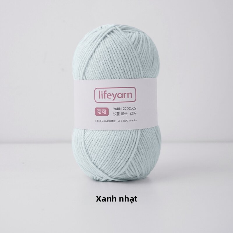 LIFEYARN | Sợi Len Bông Sữa Cacao DIY