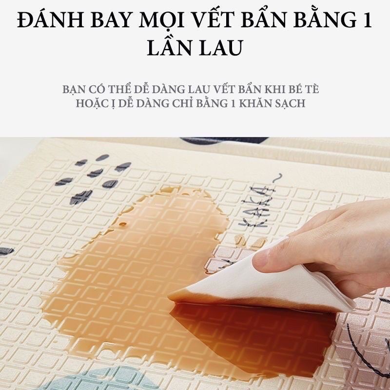 Thảm xốp gấp gọn cho bé 1m8 x 2m