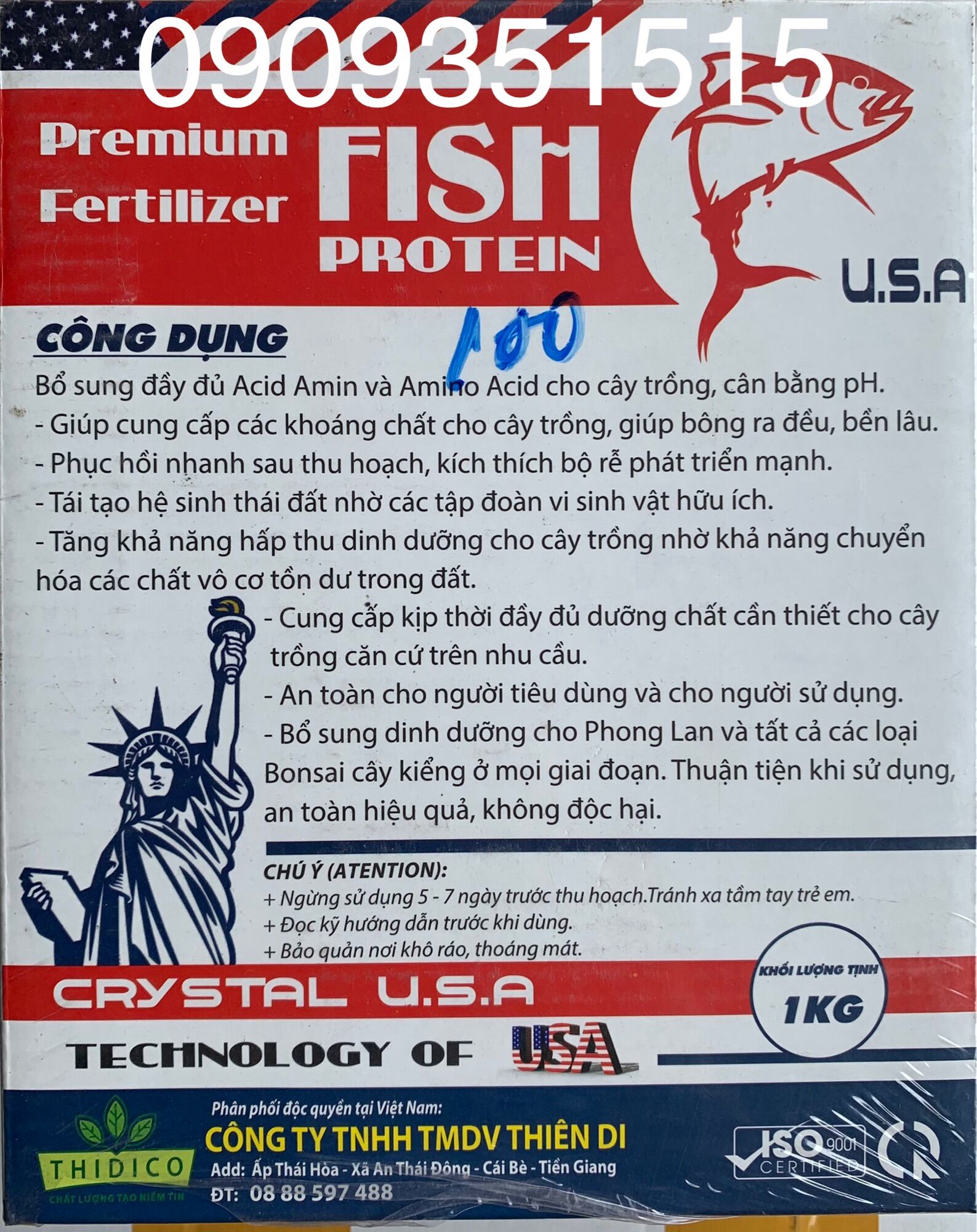 PHÂN CÁ HỮU CƠ TAN CHẬM FISH PROTEIN