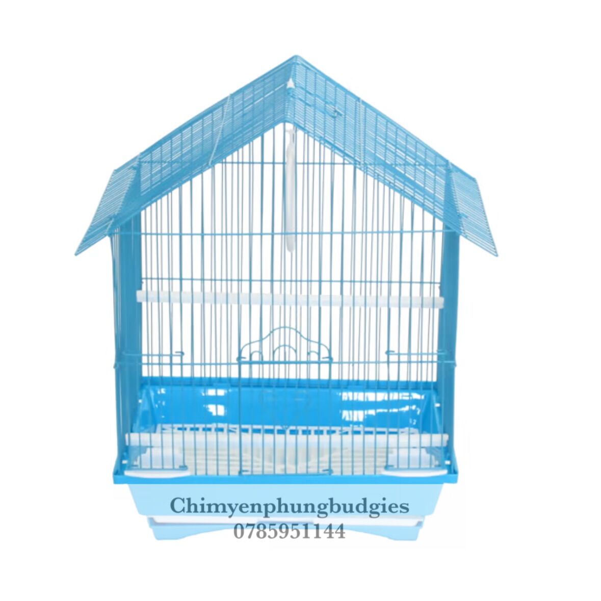 Lồng chim mái nhà cho chim cảnh, vẹt (đủ phụ kiện) [SG-giao hoả tốc 2h]
