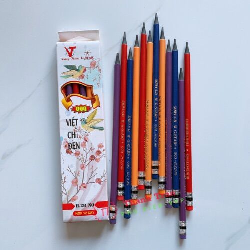 Hộp 12 cây bút chì h2b qqq
