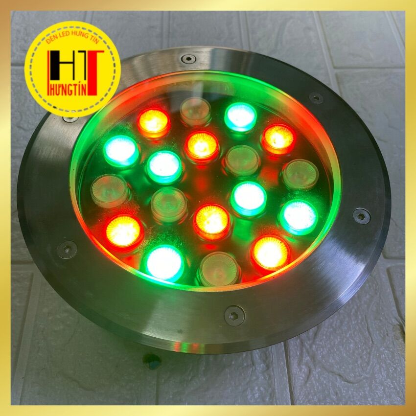 Đèn âm đất trang trí sân vườn đổi màu rgb