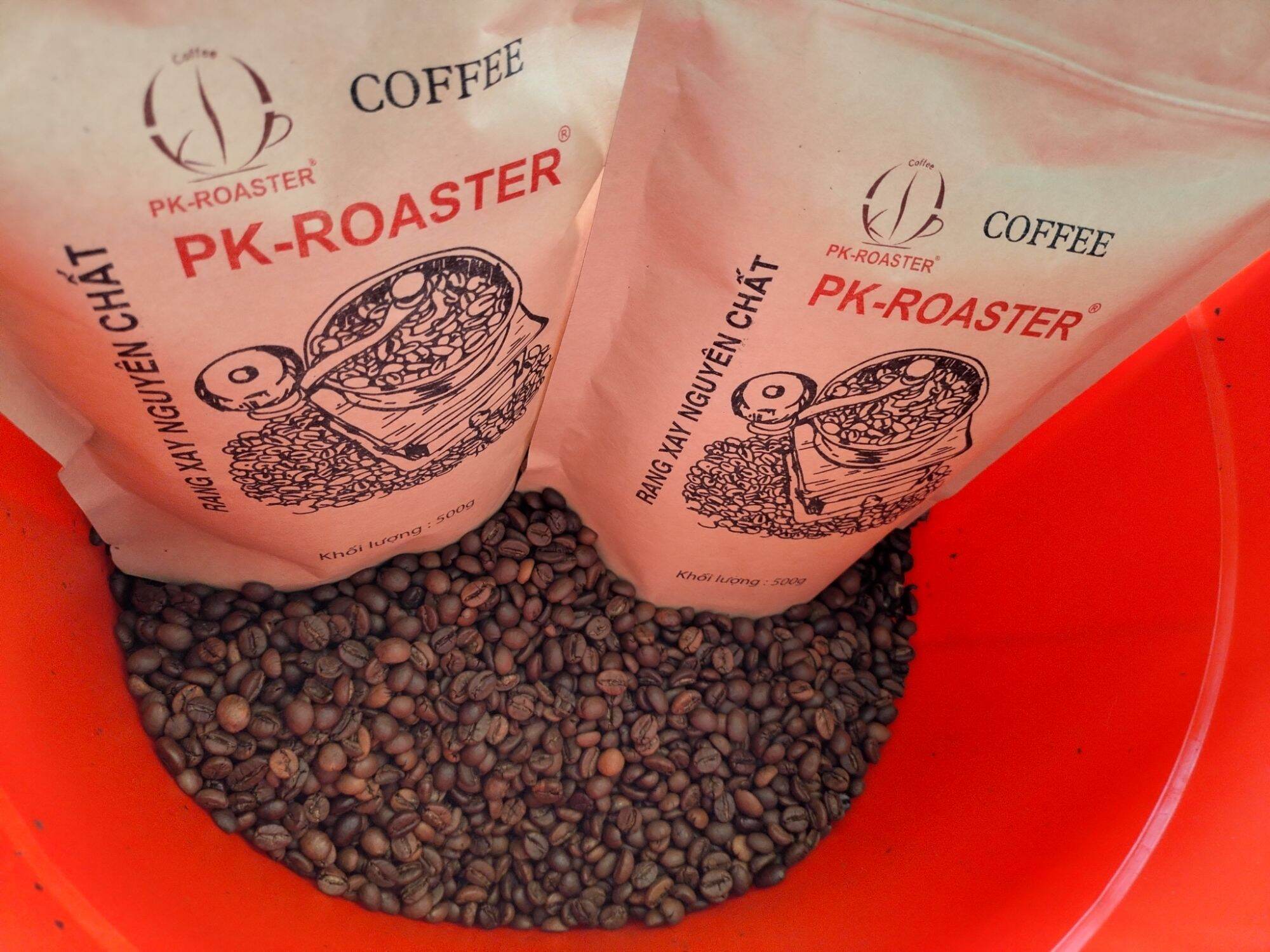 1KG Robusta(Rang Mộc)-cà phê hạt sàng 18