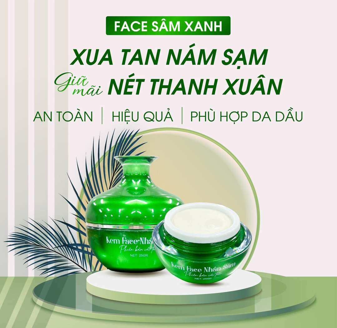 Combo kem sâm xanh & chống nắng HA kiềm dầu