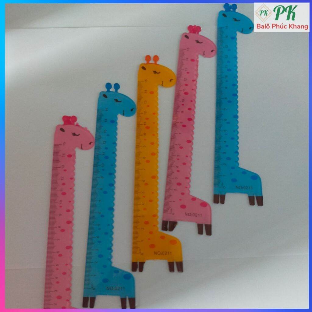 1 cây thước kẻ học sinh hình hươu 15cm