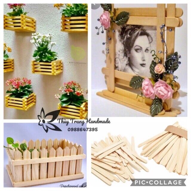 100 que gỗ làm nhà mô hình đồ thủ công handmade