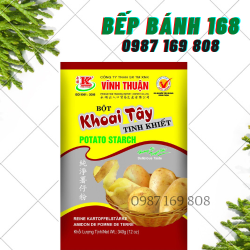 Bột khoai tây 340g vĩnh thuận 100% khoai tây tự nhiên