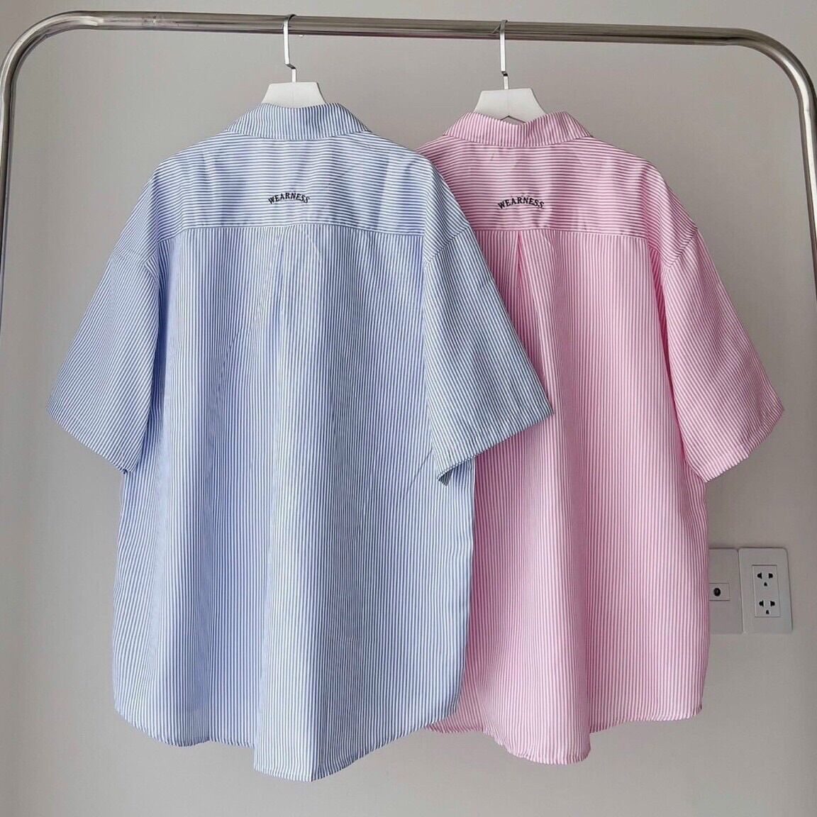 Áo Sơmi W sọc tay ngắn _HT.Store96