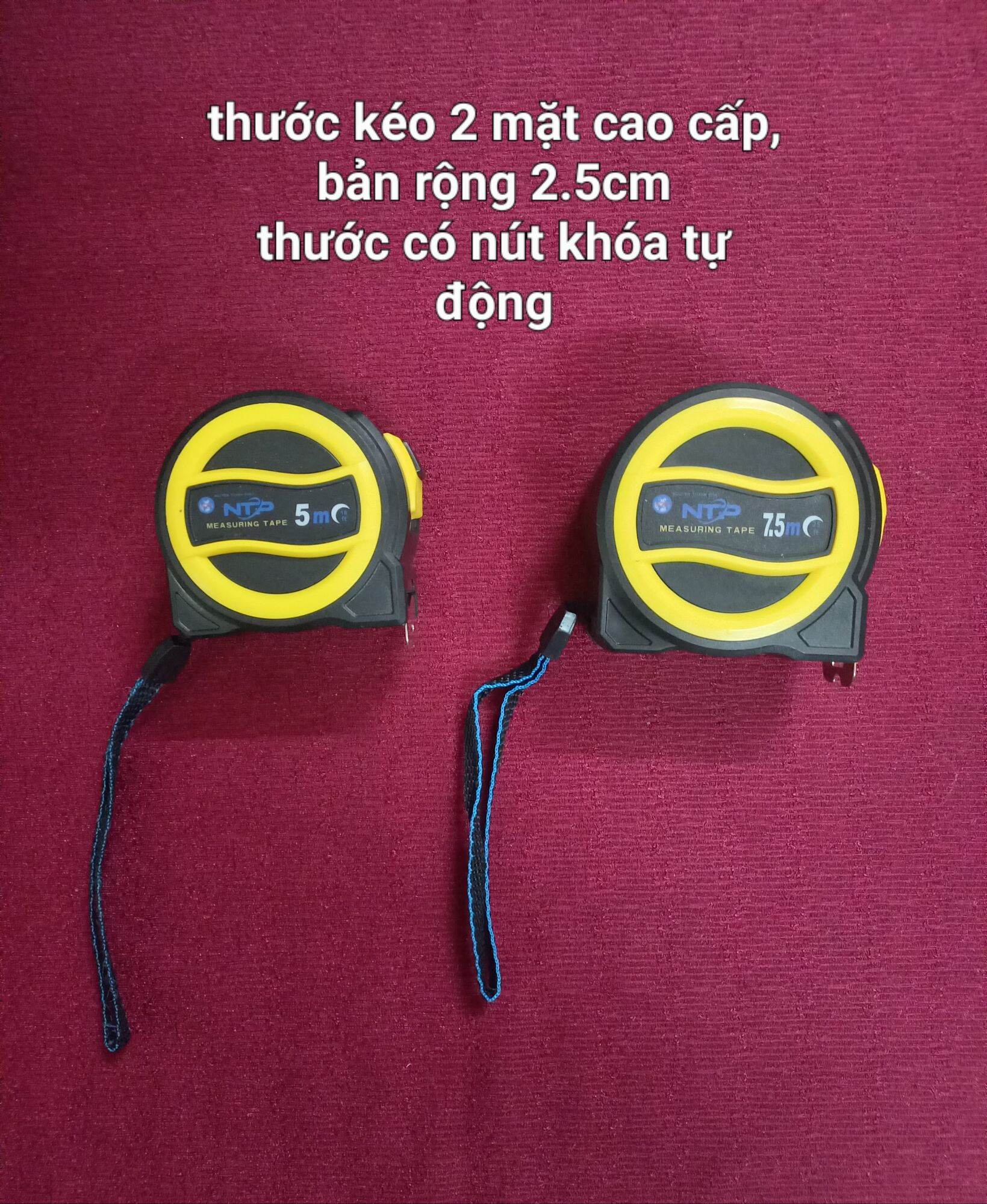 Thước kéo 2 mặt hàng cao cấp. thước bản rộng 2.5cm dày dặn