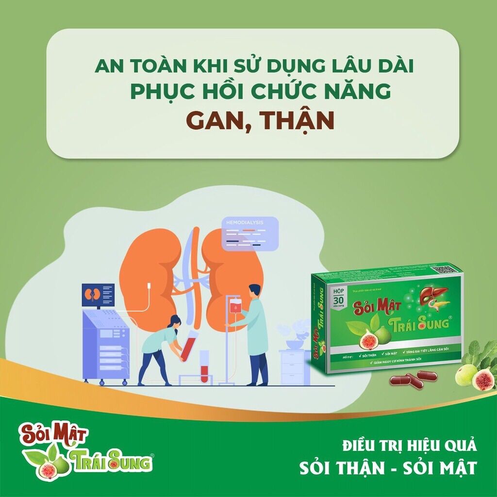 Sỏi mật sỏi thận trái sung