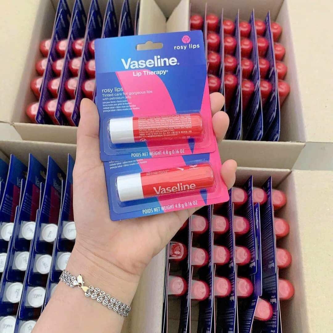 [ mẫu mới ] Son Dưỡng Môi Vaseline Lip Therapy Blush Cherry Chính Hãng
