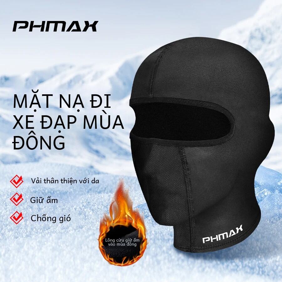 PHMAX Nam Mùa Đông Mũ Đi Xe Đạp Lông Cừu Ấm Áp Chống Gió Balo Mũ Dành Cho Xe Đạp Leo Núi Xe Máy Trượt Tuyết-Mũ Unisex