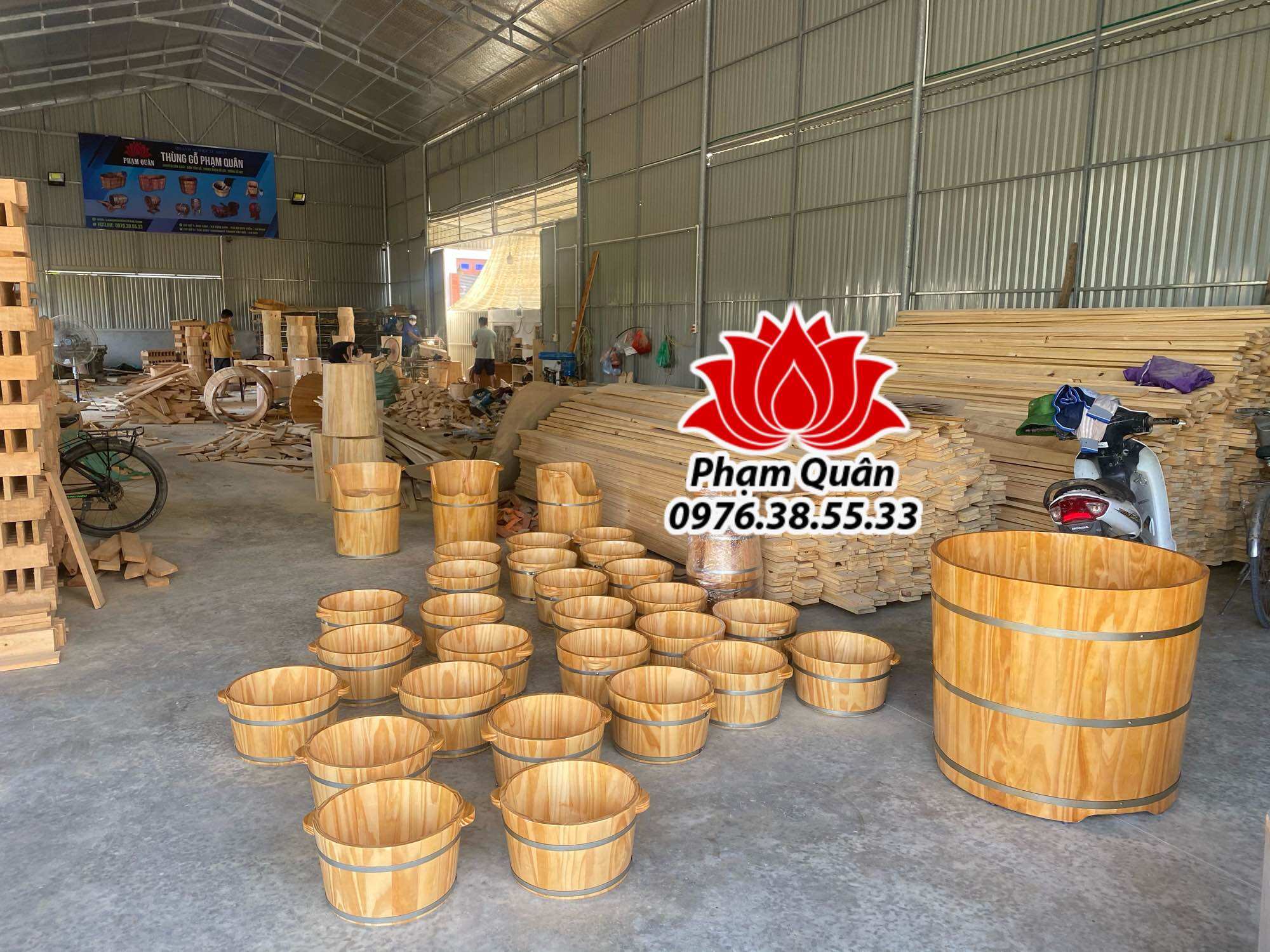 Chậu gỗ ngâm chân, chậu ngâm chân gỗ thông