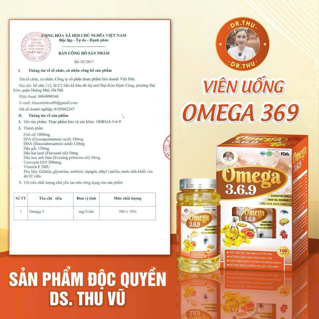 Combo 4hộp omega 3.6.9 tặng 1 hộp viên thảo mộc xuân thu hàng chính hãng