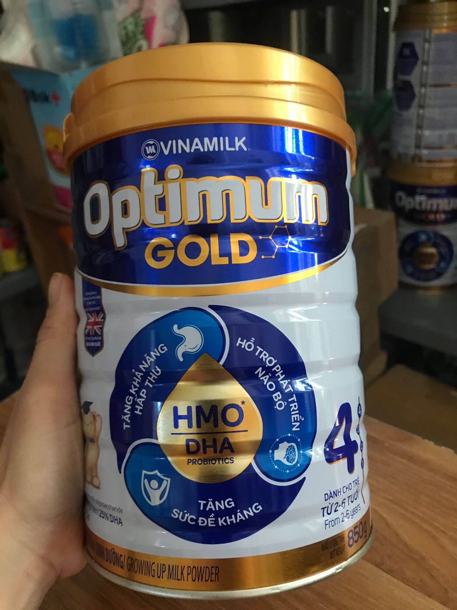 Sữa Optimum gold 4  900g date mới