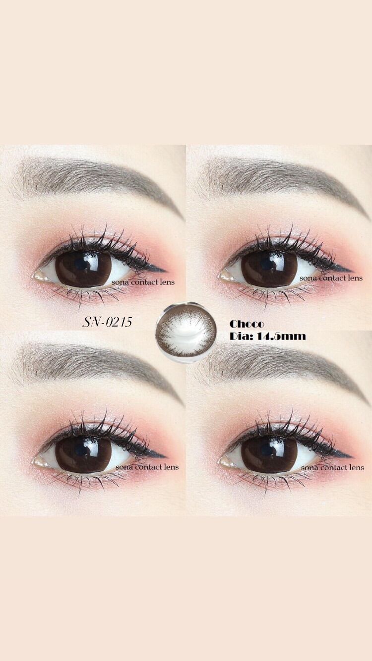 Lens Sona nâu mẫu 0 độ