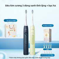 Bộ đôi bàn chải điện Philips Sonicare ProtectiveClean 6730 công nghệ sóng âm làm trắng răng quà tặng cặp đôi