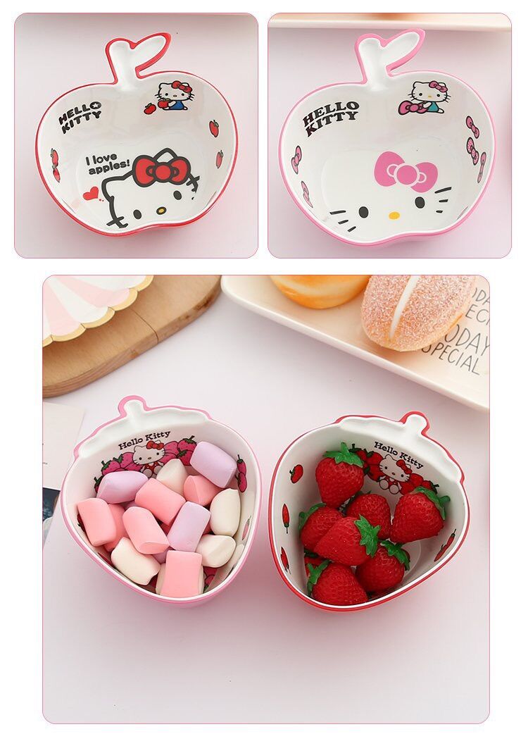 Chén táo, chén dâu Hello Kitty - Doremon Doraemon