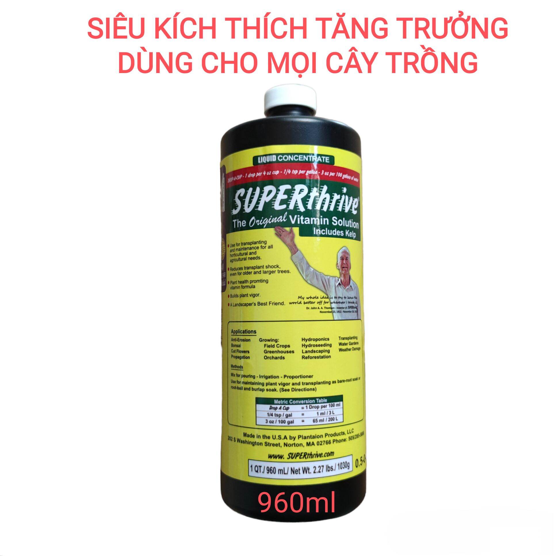 Superthrive Nhập mỹ Siêu kích thích tăng trưởng mọi cây trồng