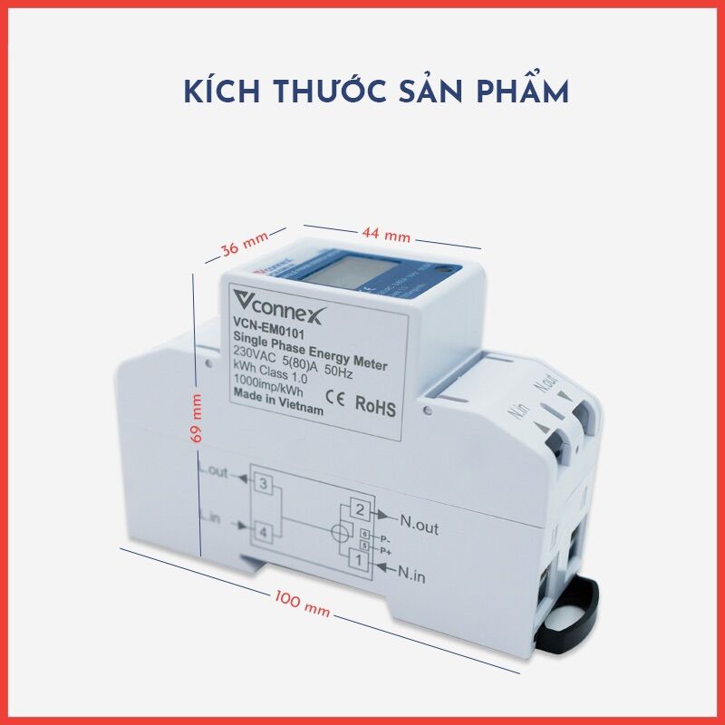 Công tơ bộ giám sát tiêu thụ điện thông minh