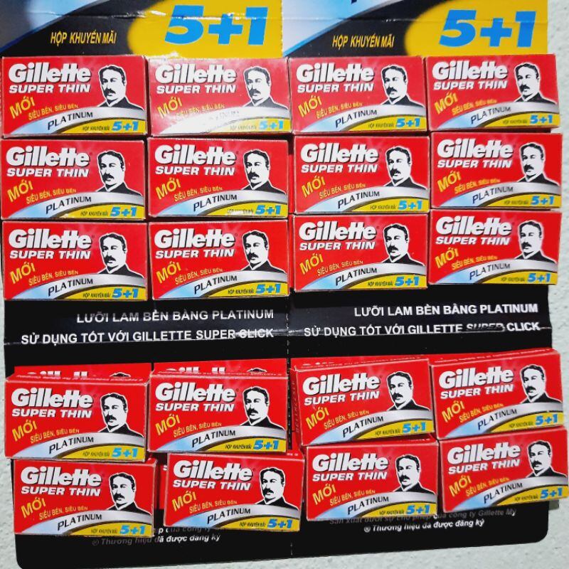 Hộp 6 lưỡi lam Gillette Super Thin