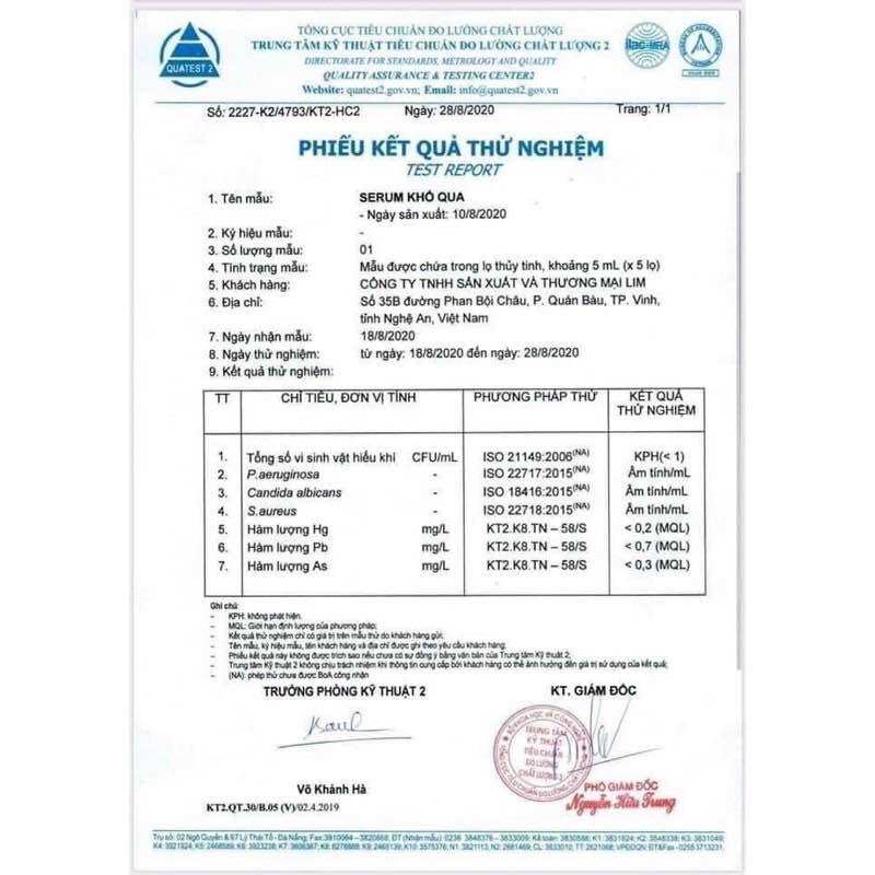 SERUM KHỔ QUA LIM - GIẢM THÂM MỤN