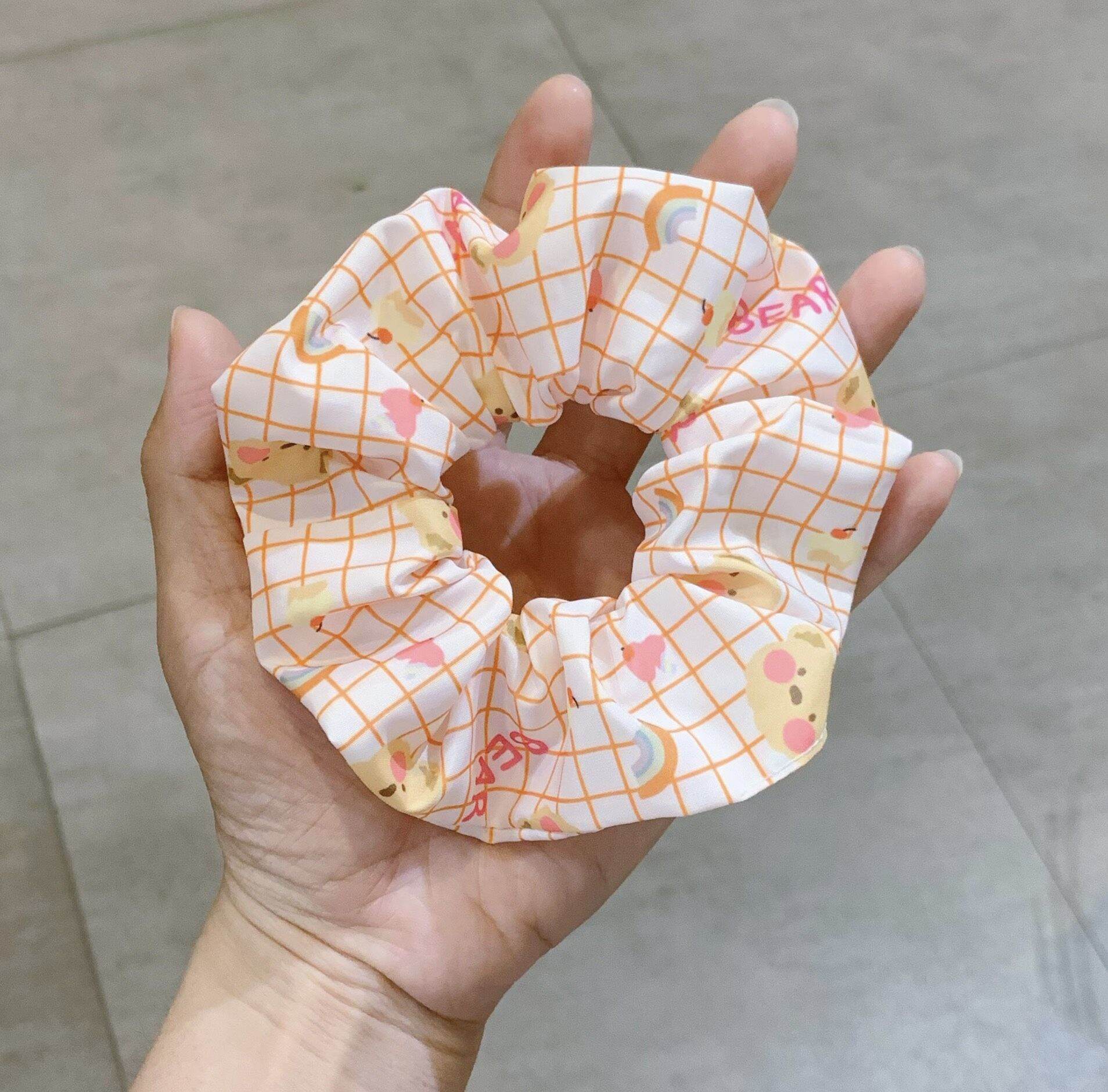 Cột tóc vải scrunchies nhiều hình