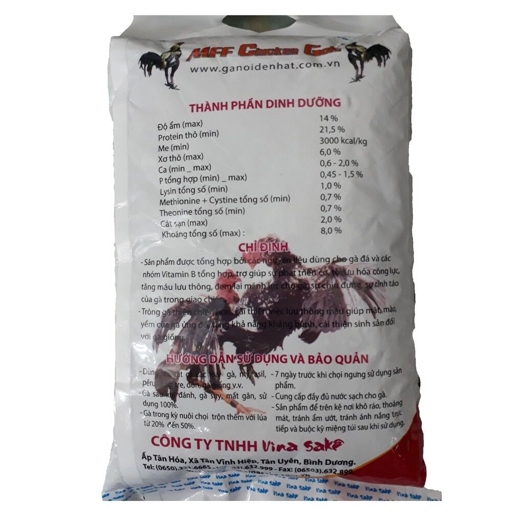 Cám Gà Đá MFF Chicken Gold Gói 2kg ( Gà Đá Trắng )