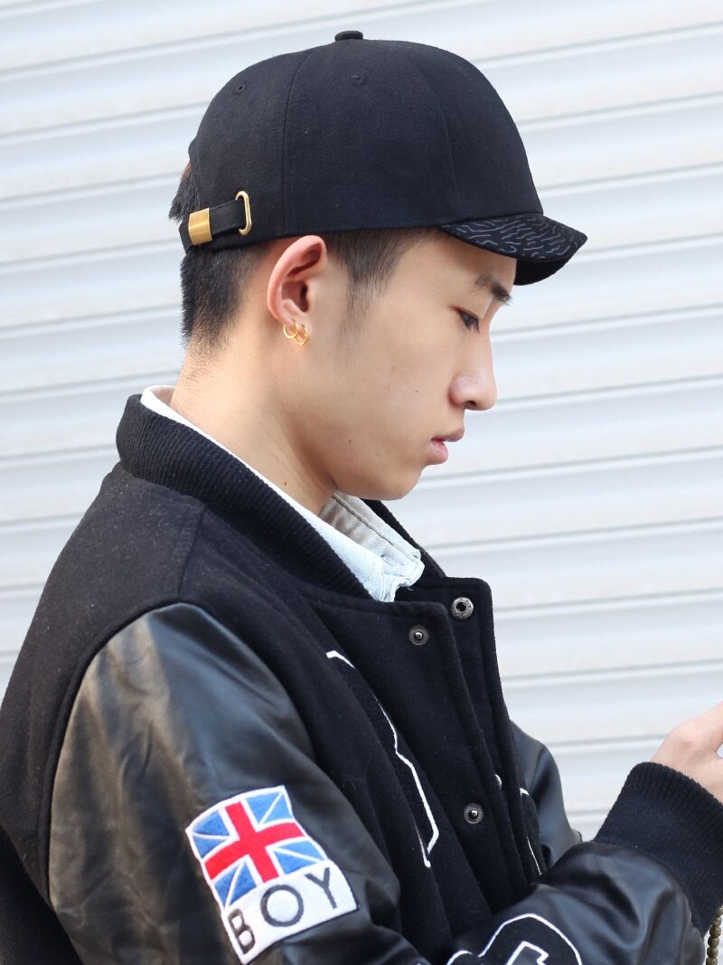 Ngắn Mái Hiên Cứng Áo Mũ Bóng Chày Nam Nữ Mũ Mỏ Vịt Phong Cách Đường Phố Cotton, Vải Bông Khối Màu Hình Học Mùa Hè Mùa Thu Mùa Đông