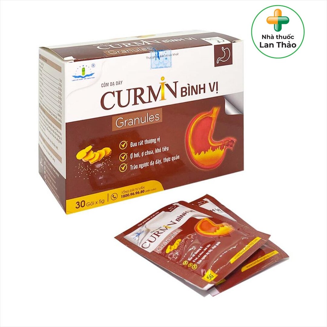Cốm hỗ trợ dạ dày curmin bình vị hộp 30 gói