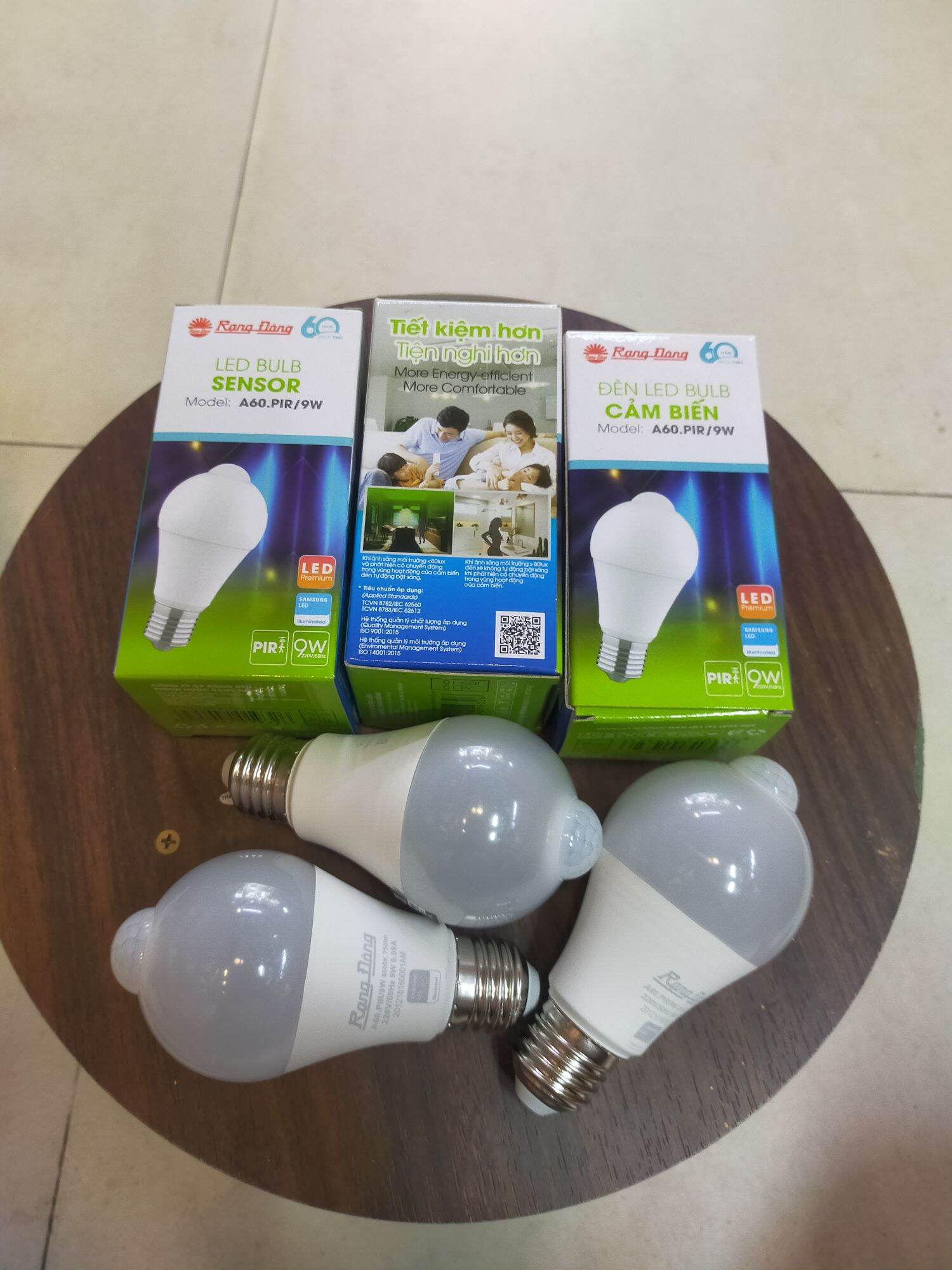 Led bulb cảm biến 9w rạng đông