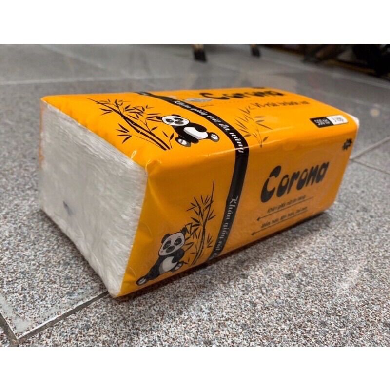 [MUA 4 TẶNG 1]KHĂN GIẤY LỤA RÚT GẤU TRÚC 500TỜ/3LỚP