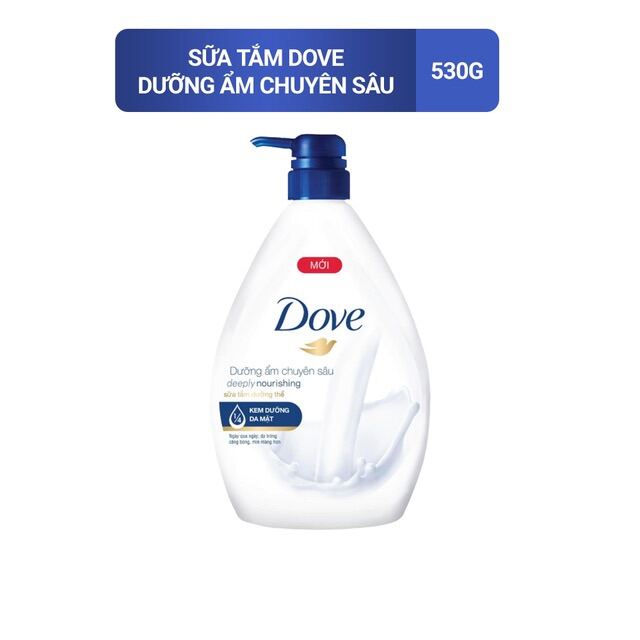 [Hcm]Sữa Tắm Dưỡng Ẩm Dove Chai 530Ml (X/Dam)