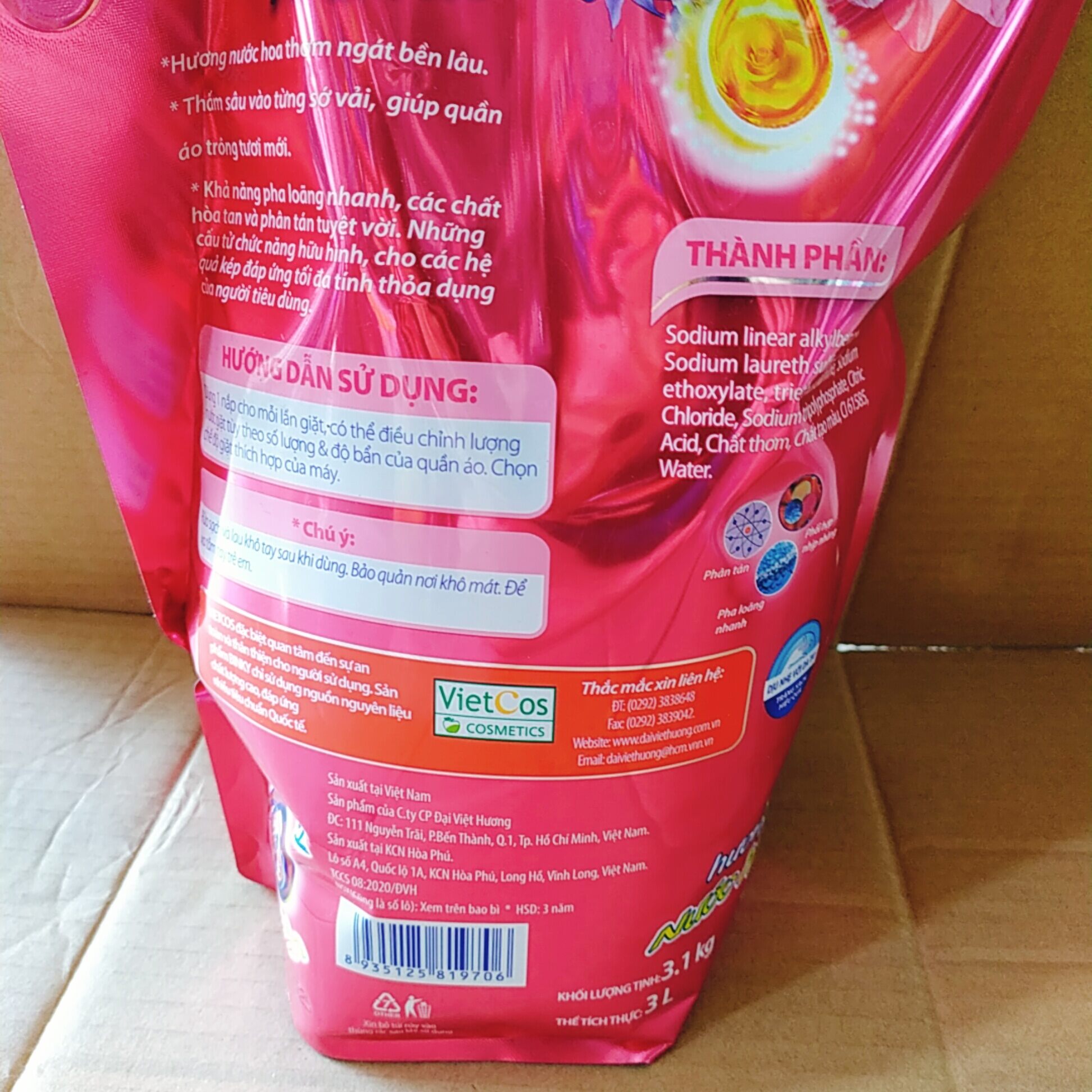 NƯỚC GIẶT BINKY 3,1kg