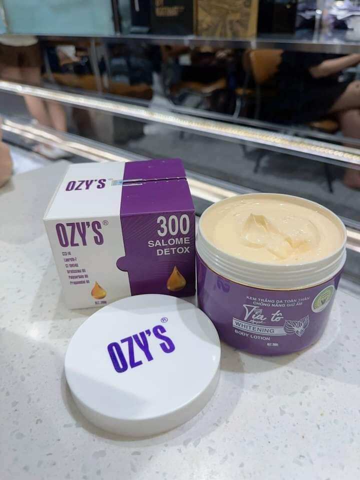 Kem body trắng da tía tô ozy's 200g