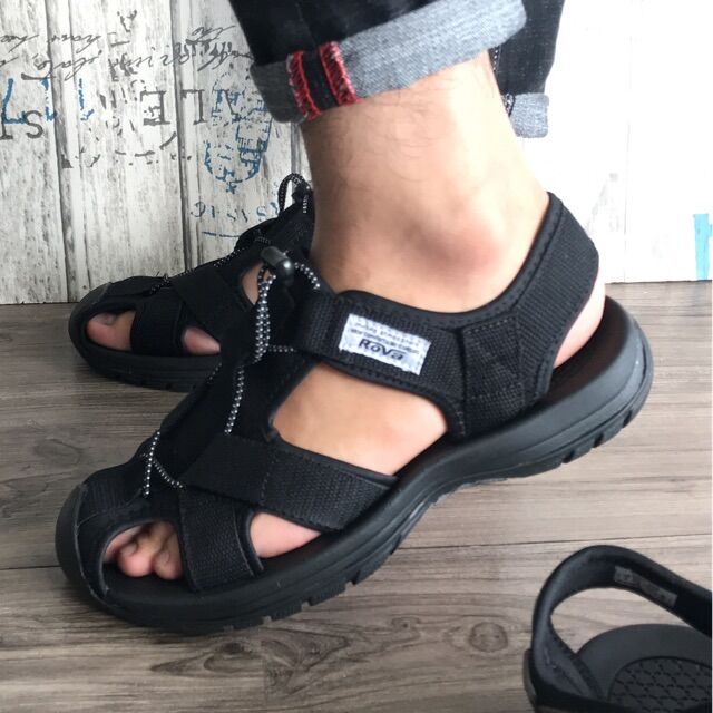 Giày sandal nam Bít mũi  bền đẹp hiệu Rova (size 39-43)