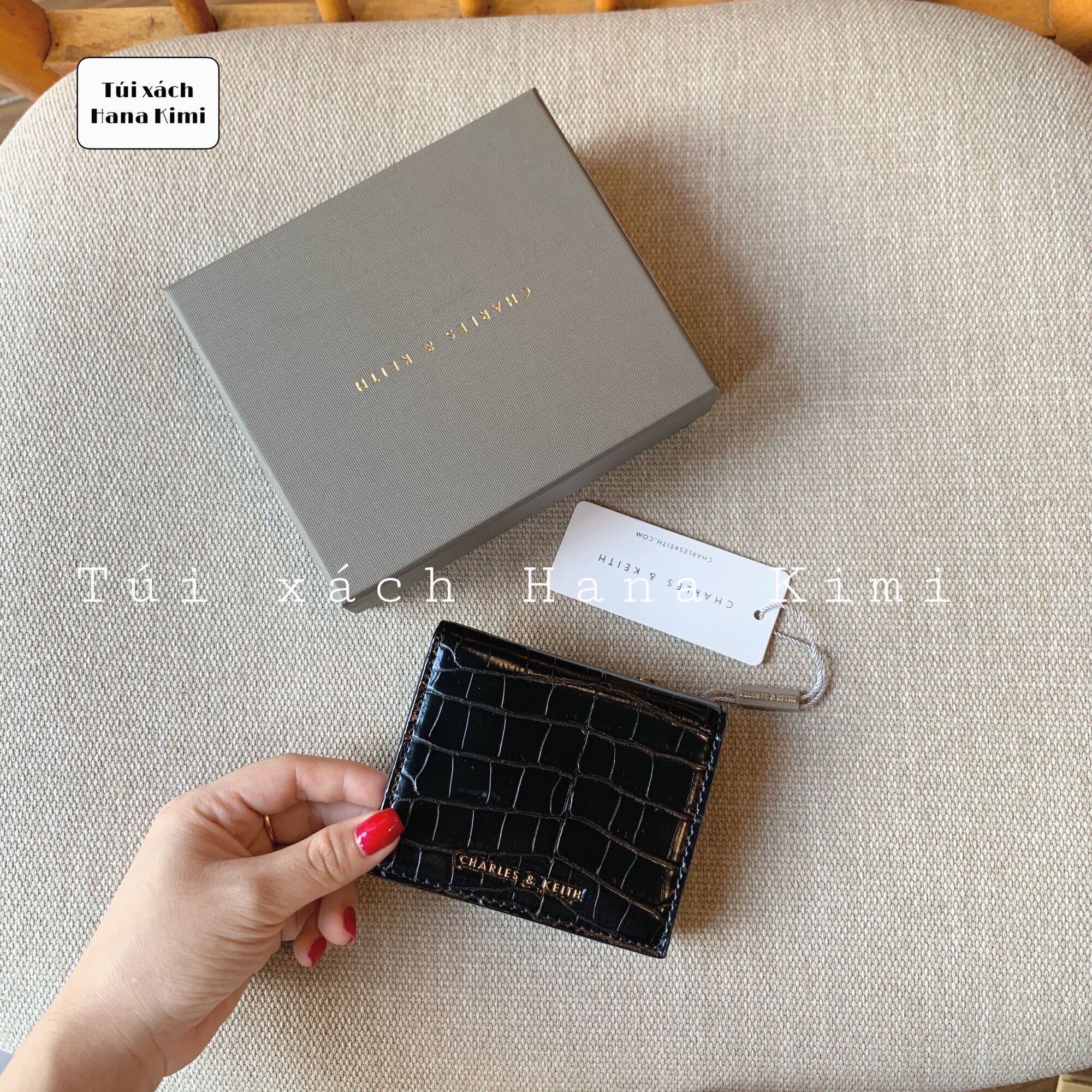 Ví bóp nữ mini gấp đôi Full hộp Loại I