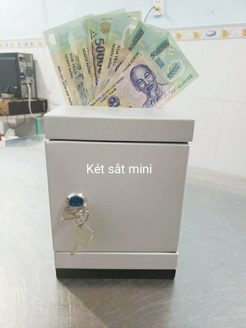 két sắt mini tiết kiệm